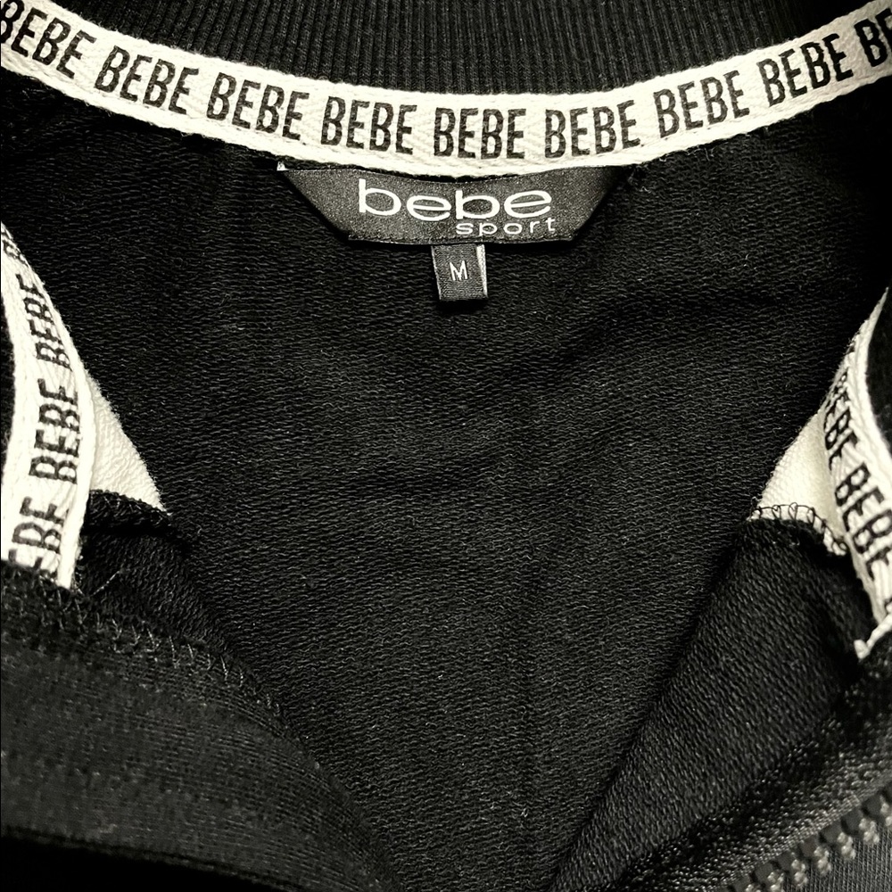 BEBE SPORT Long Sleeve 1/4 Zip Mock Neck Top - Picture 9 of 9